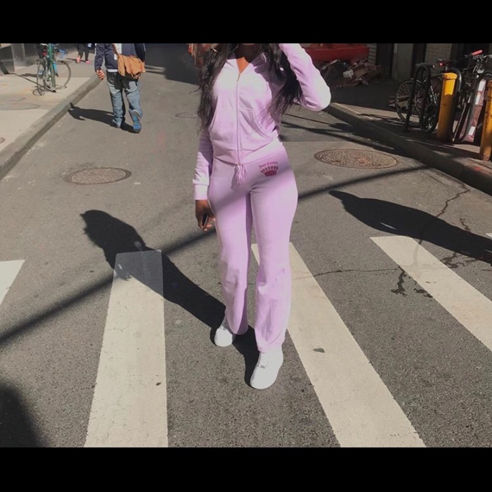 Fitted Juicy couture two piece pink set